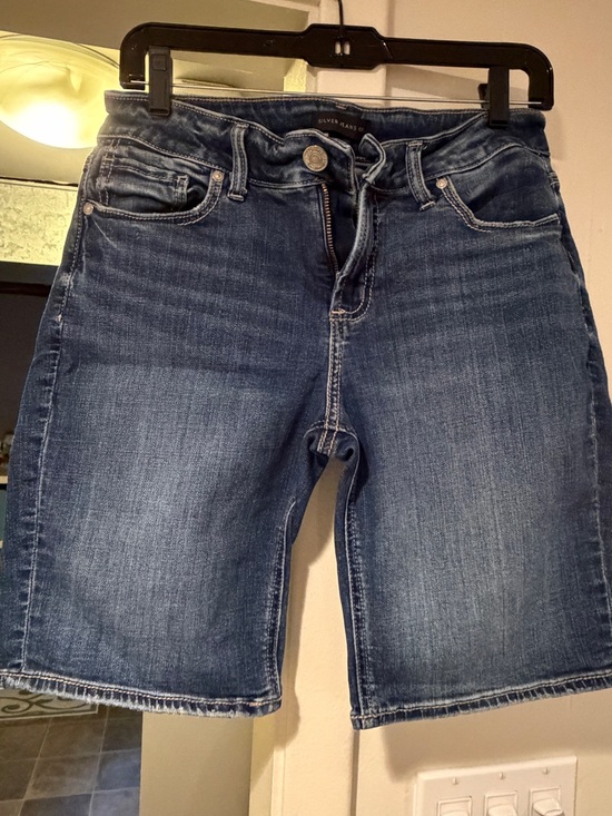 Silver Jeans Pants - Silver Jeans Dark Blue Denim Shorts